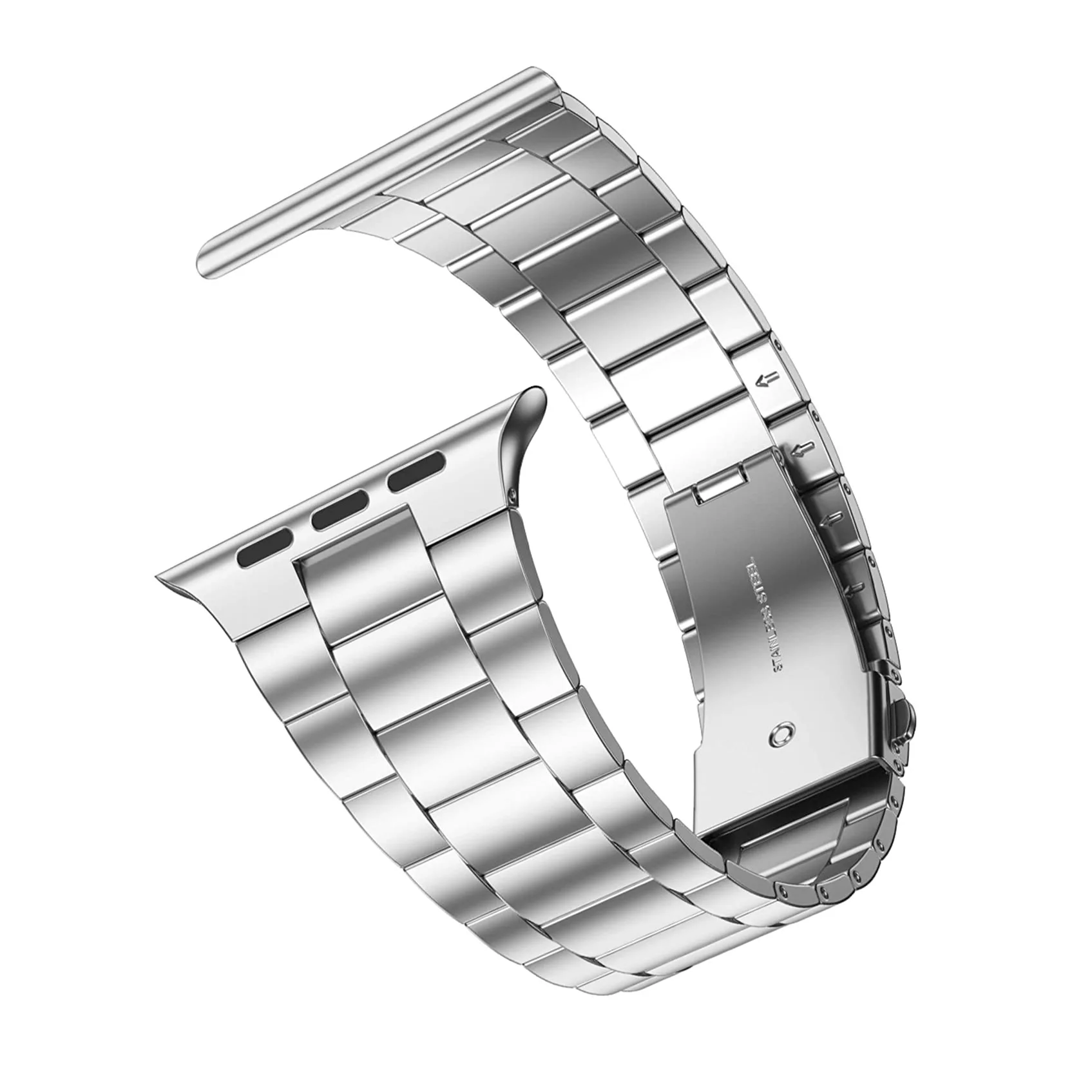 

Ремешок металлический легкий для Apple Watch band 44 мм 40 мм 38 мм 42 мм, браслет из нержавеющей стали 304L для iWatch 6 4 3 5 2 1