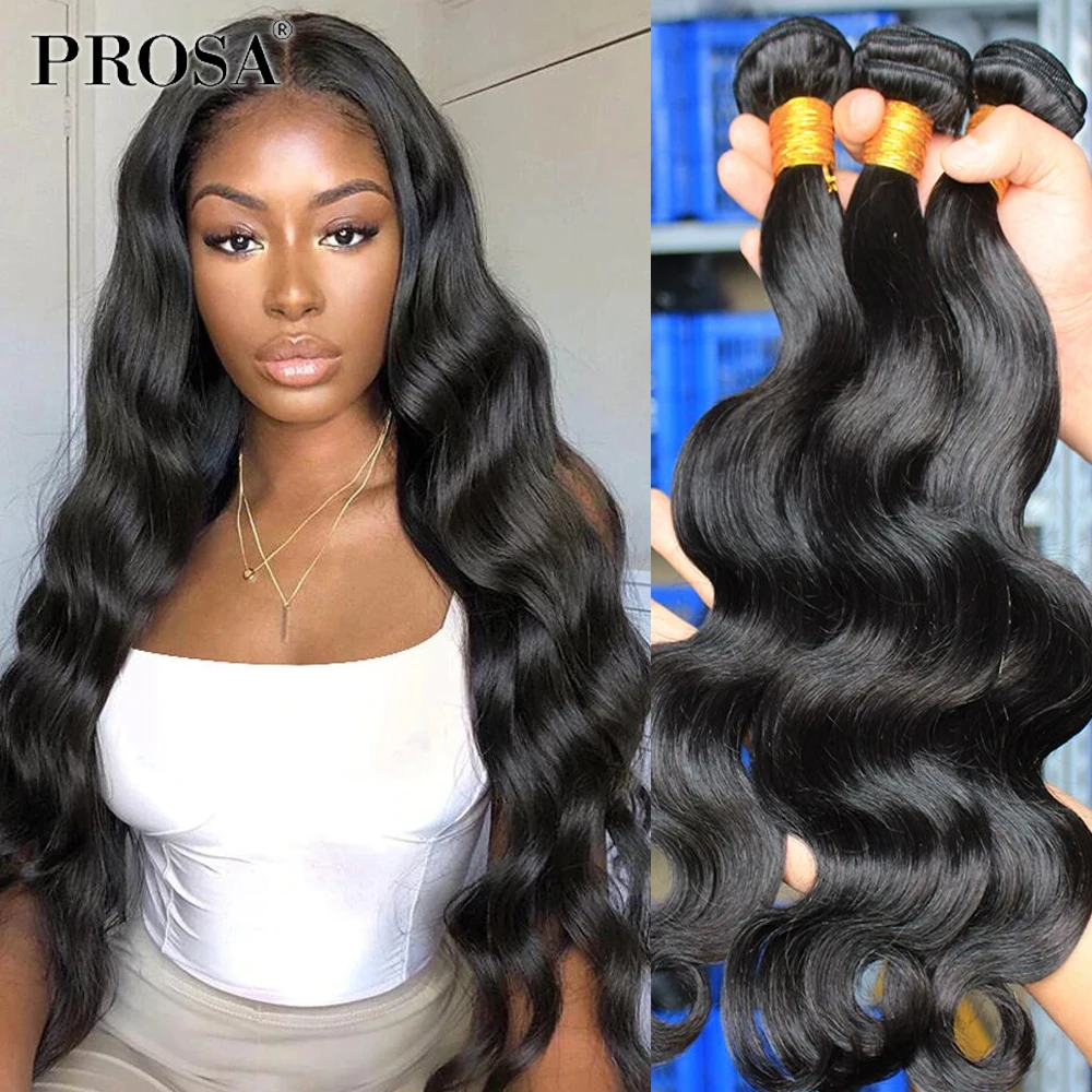 Human Hair Single Bundles Weaving Smooth Body Wave Brazilian 4 Human Braiding Hair Weave Body Wave 3 Bundles Deals With Closure