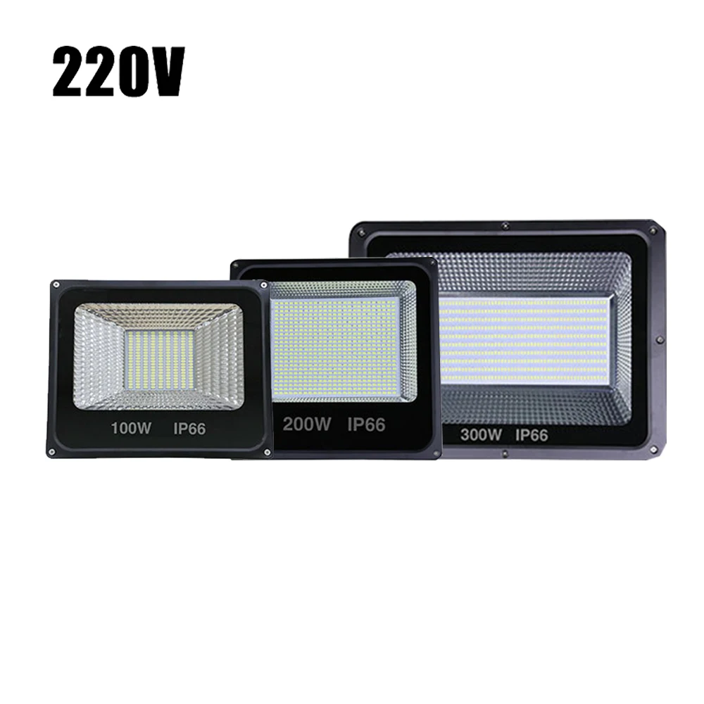 

220V LED Downlight 10W 30W 50W 100W 200W 300W 500W IP65 IP66 Waterproof High PF Outdoor Floodlight For Advertising Flood Lights