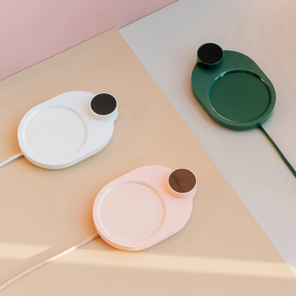 Văn Phòng Của Ấm Chén Cà Phê Làm Nóng Coaster 3 Bánh Răng Nhiệt Độ Không Đổi Nhà Sưởi Trà Sữa Giữ Ấm Đồ Uống Nóng Lạnh