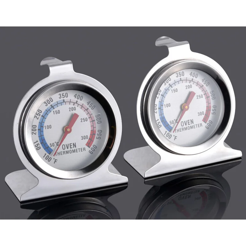 Food Meat Temperature Stand Up Dial Oven Thermometer Stainless Steel Gauge Gage Large Diameter Dial Kitchen Baking Supplies