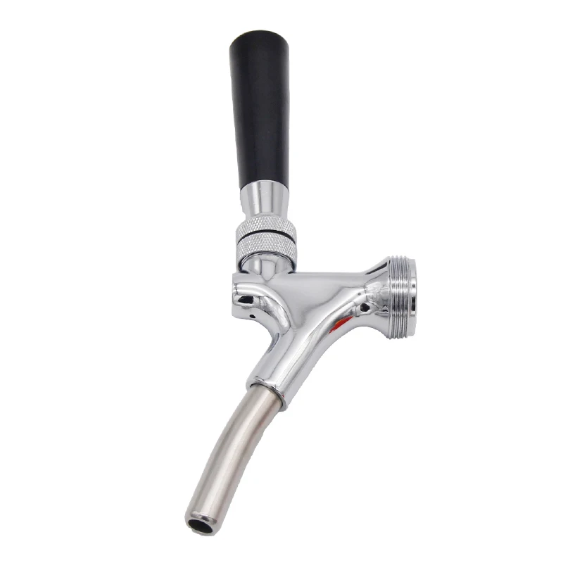 Chrome Extended Spout Beer Faucet Standard US Draft Beer Tap Homebrew Kegging Equipment