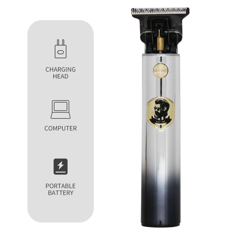 Cortadora de pelo eléctrica para hombre, afeitadora profesional de barba y Barbero, máquina de corte de 0mm, estilo de corte de pelo, pantalla de potencia, novedad de 2021