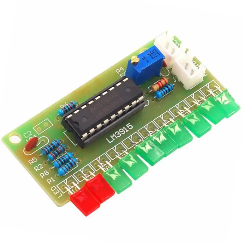 LM3915 Welding practice 10 LED Level Indicating Audio Sound Spectrum Analyzer Level Indicator DIY Amplifier Electoronics Kit