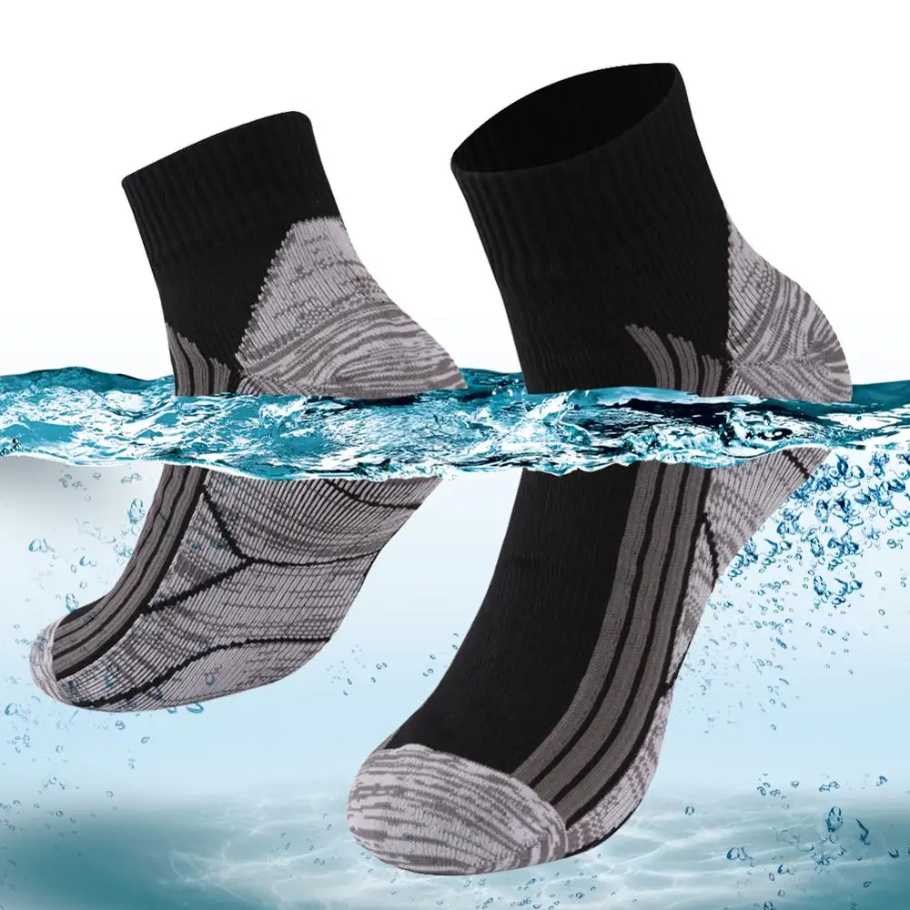 

RANDY SUN Ankle Waterproof Sports Socks Breathable Windproof SGS Certified Outdoor Hiking Climbing Fishing Cycling Socks 1 Pair