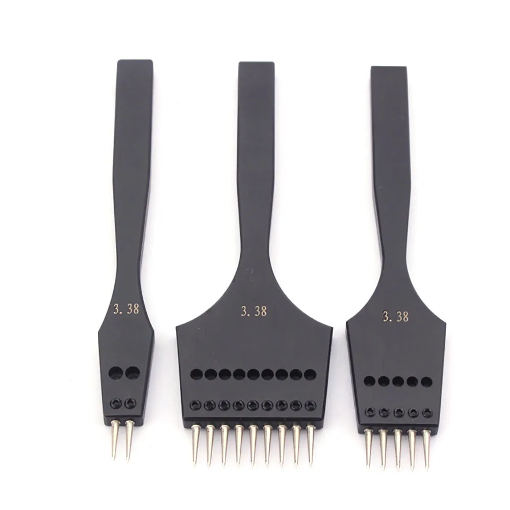 Leather Punch Tool Sharp Head Replaceable Pricking Iron Removable Round Hole Punch Leather Craft Chisel 4 Size Available MMHXQ
