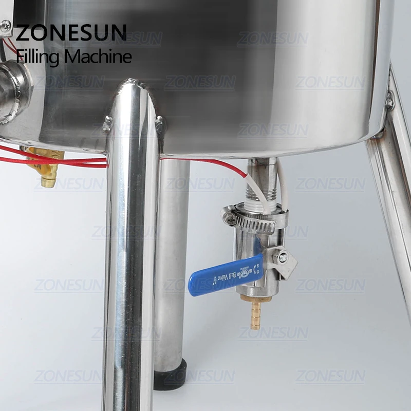 Zonesun batom aquecimento mexendo máquina de enchimento com tanque aquecedor de mistura hopper quente para chocolates crayon artesanal sabão fillier