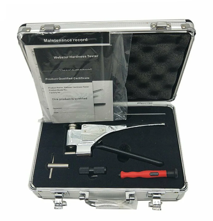 Metal Portable Hardness Tester Webster Hardness Tester With Range 0-20HW Accuracy ±0.5HW For Measure Aluminum Alloys