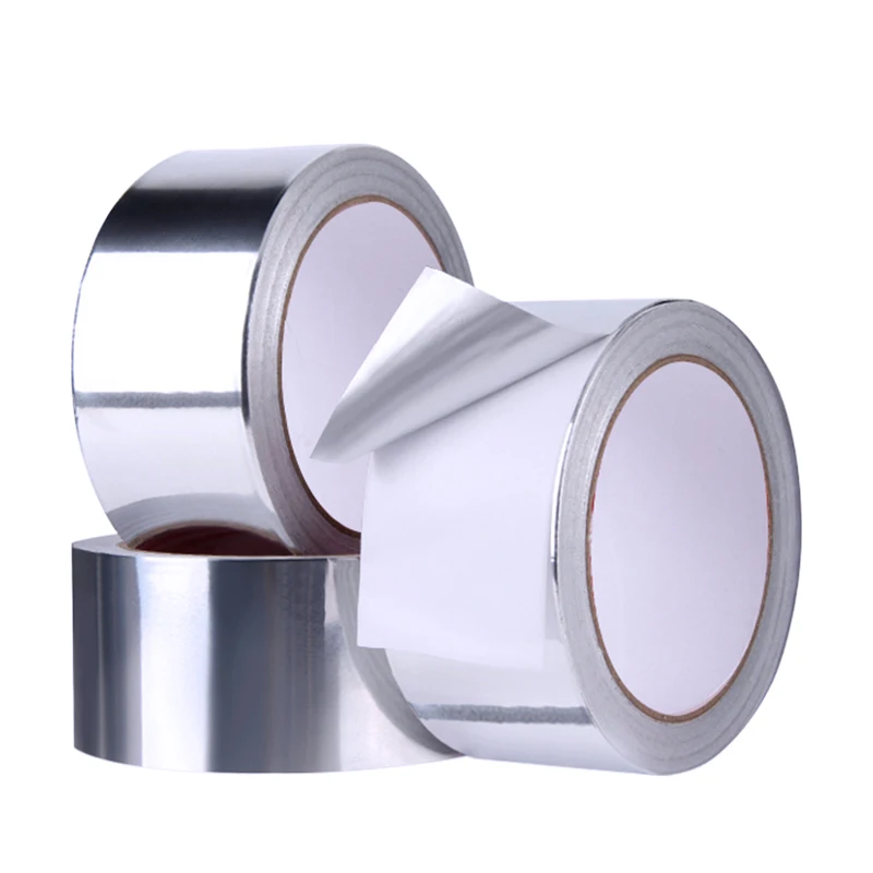 

20M Aluminum Foil Tape Thermal Resist Duct Repairs High Temperature Resistant Foil Adhesive Tape