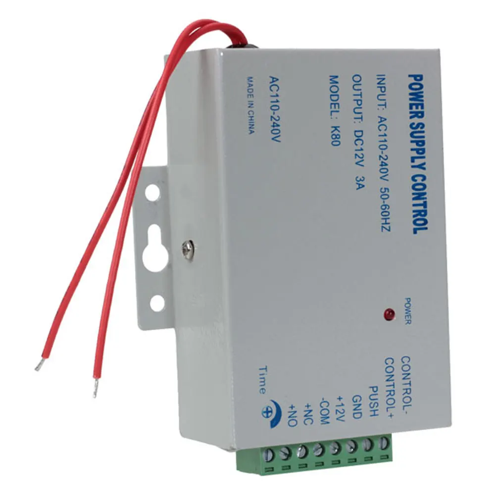 Alimentation électrique de contrôle d\'accès pour visiophone, sonnette d\'interphone, serrure magnétique, NO, NC, AC 110-220V, DC 12V, 3A