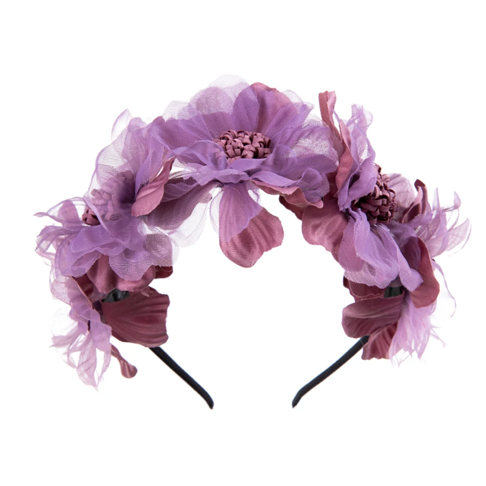 1 PC Fabric Flower Hairbands Baby Princess Hair Hoops Headdress Cute Children Hairpin Hair Clips for Girls Kids Hair Accessories