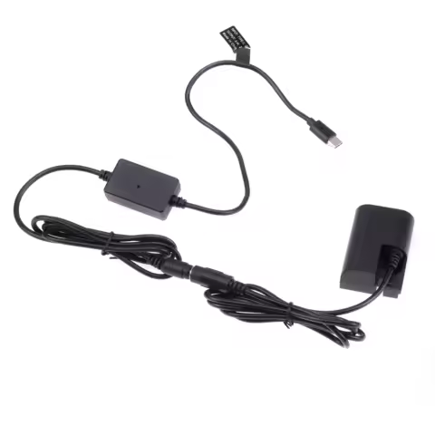 FOTGA LP-E6 Dummy Battery Adapter Power Supply with TYPE-C Cable for Canon 5D2 5D3 5D4 6D 6D2 60D 7D 7D2 70D 80D 90D 5DSR R R5
