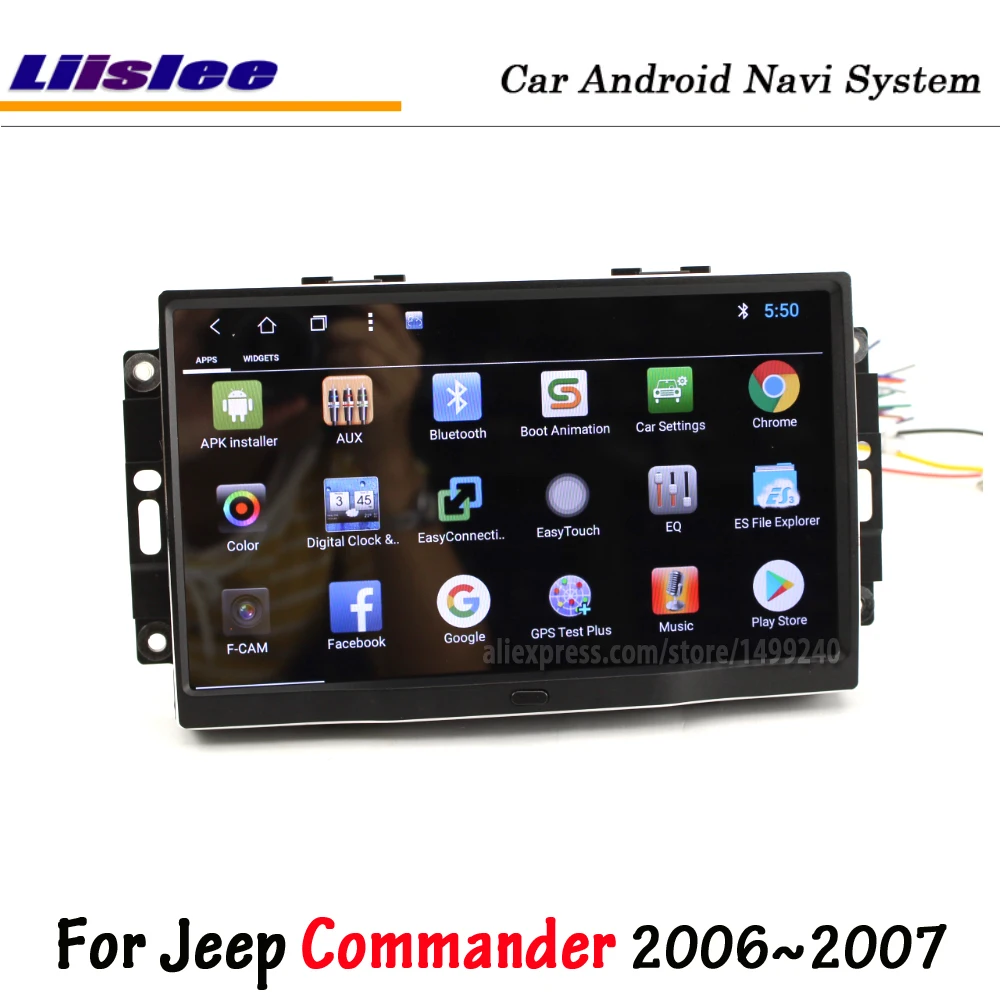 Android For Jeep Commander 2006-2007 Car Stereo Radio Carplay Screen Video GPS Navigation Multimedia Player