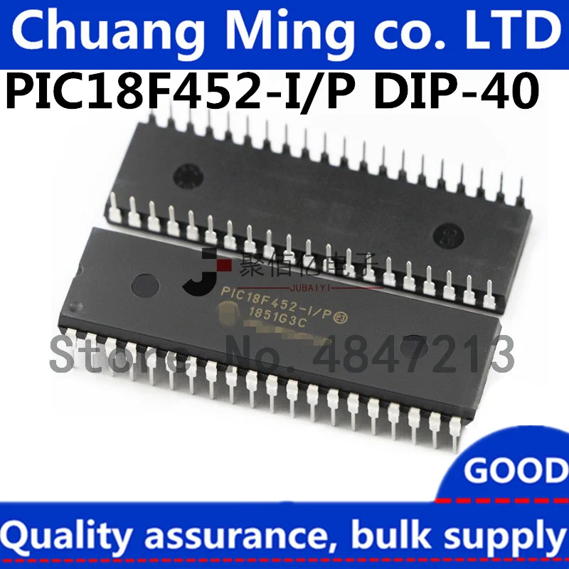 Free Shipping 10pcs/lots PIC18F452-I/P PIC18F452-IP PIC18F452 DIP-40 New original IC In stock!