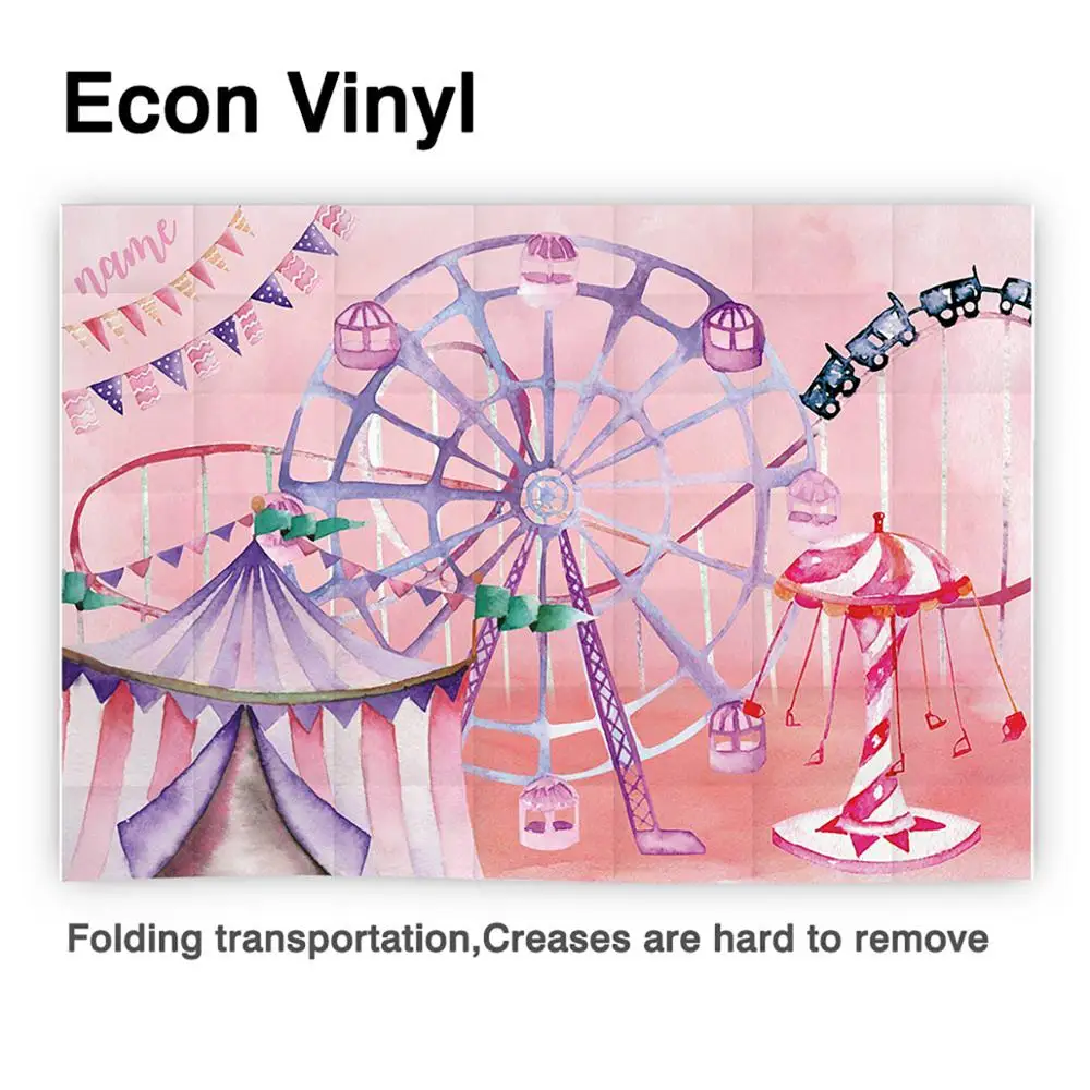 Allenjoyサーカス誕生日写真ゾーンパーティー背景カバー子供カラフルな国旗装飾の写真の背景