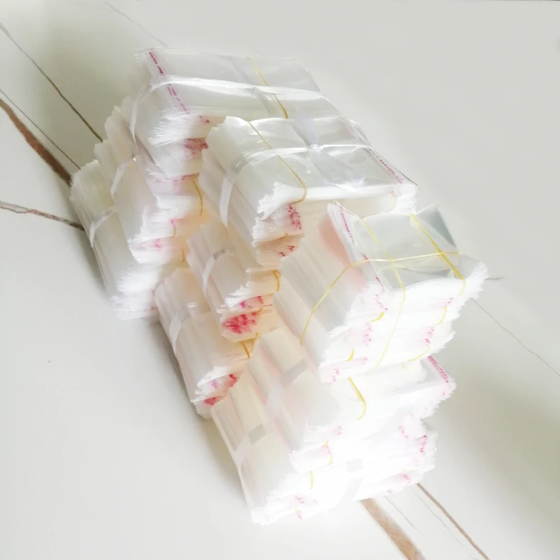 500pcs Cello Bags Self Sealing Clear Transparent Opp Bags Self Adhesive Small Plastic Bag for Jewelry Pouch Gifts Packing Bag