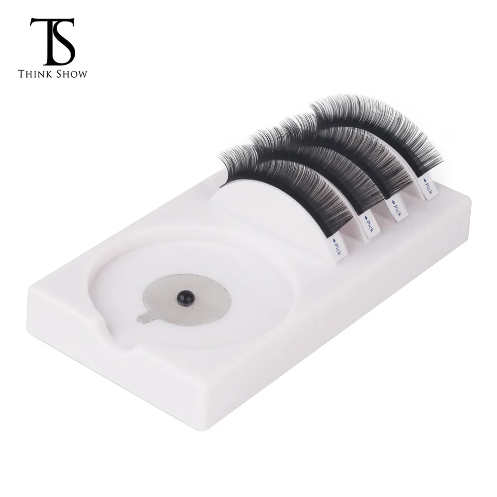 THINKSHOW Individual Eyelash Extension Holder Eyelash Glue Jade Stone Pallet Eye Lashes Cilias Adhensive Storage Makeup Tool