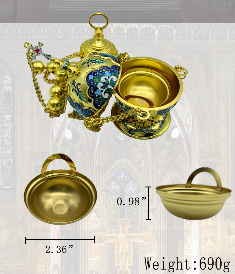 Räuchergefäß eisernes kreuz holz kreuz kreuz deko russisch ortodoxische kreuz jesus tisGold Weihrauch Brenner Jesus Kruzifix Wand Kreuz Orthodoxe Kreuze Kirche Dekoration Russische Orthodoxe Kirche Quemador de incienso – Detail 5