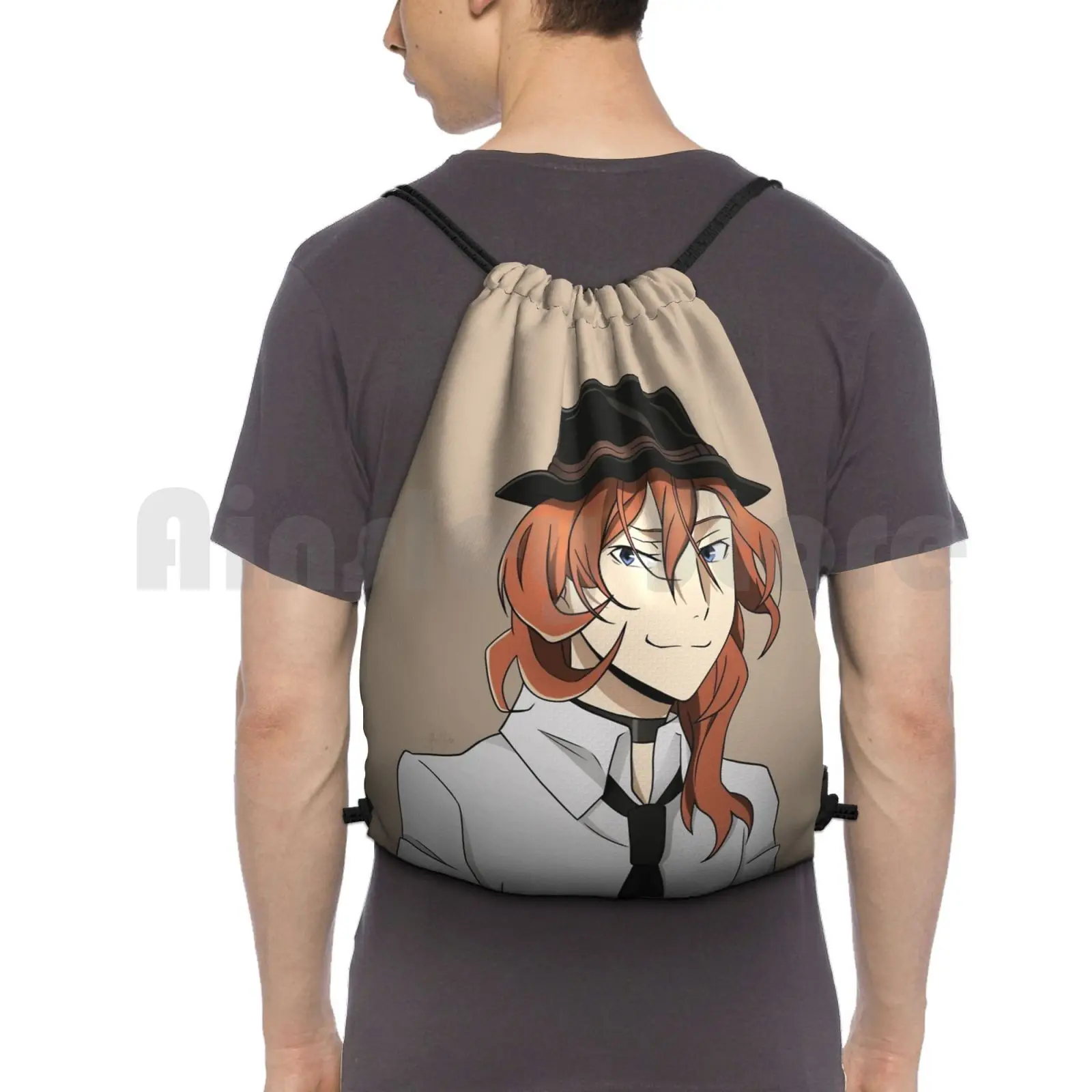 

Bungou Stray Dogs Manga And Anime Character. He Is Not Afraid Of Gravity. Backpack Drawstring Bags Gym Bag Waterproof