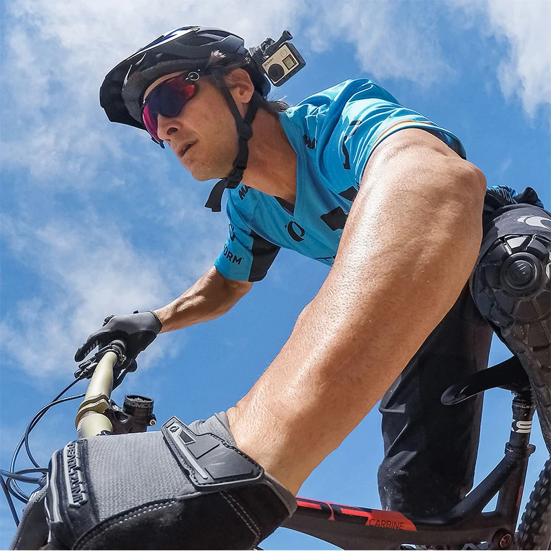 3-way-スマートアクションヘルメット,gopro 10 9 8 7 6 sjcam yi dji osmo用の湾曲したベースクリップ,カメラアクセサリー