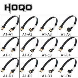 HDMI-compatible,FPV HDMI ffc HDMI Ribbon Cable 90 Degree Mini/Micro HDMI to Standard HDMI PCB Connector 20pin fpv micro hdmi 5cm