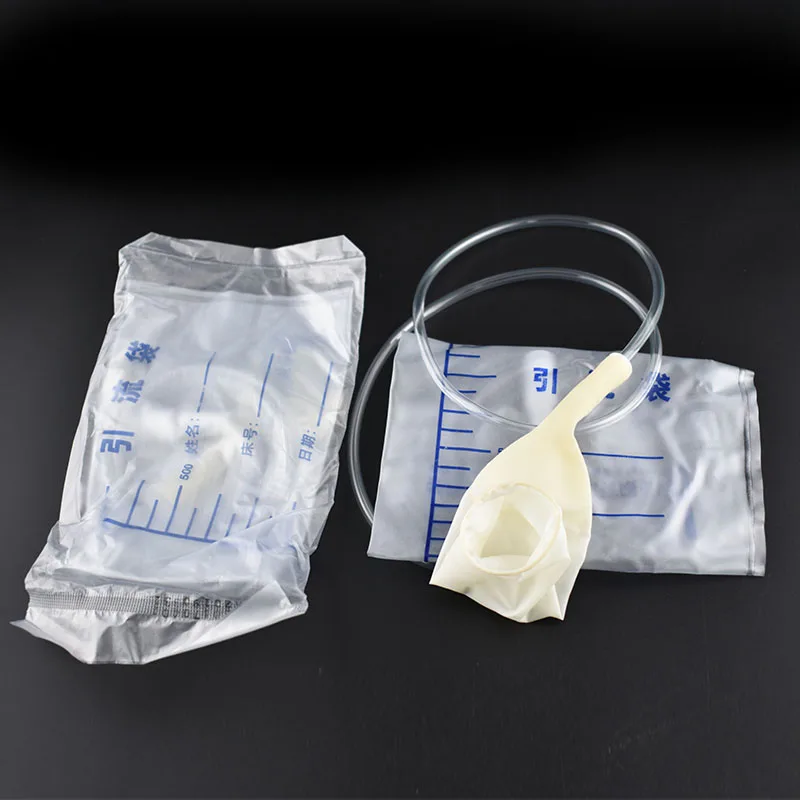 5Pcs Hospital Dedicated Urination Catheter Incontinence Urinal Adults Silicone Urine Bag Men Women Elderly Bedridden Patients