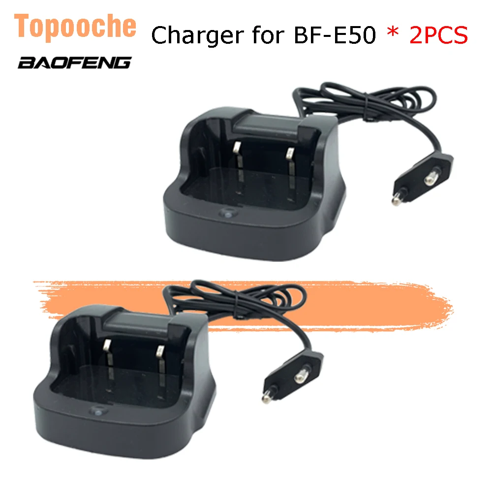 

2pcs Original Baofeng E50 T99Plus Walkie Talkie Desktop Charger Battery Charger for Baofeng E50 T99plus Walkie Talkies Charger