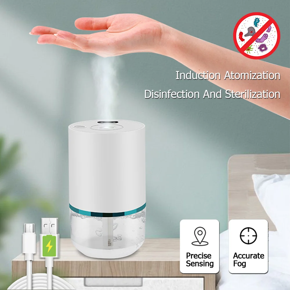 

Portable Smart Alcohol Disinfector Sprayer Automatic Intelligent Induction Sterilizer Soap Dispenser Hand Sanitizer Dispenser