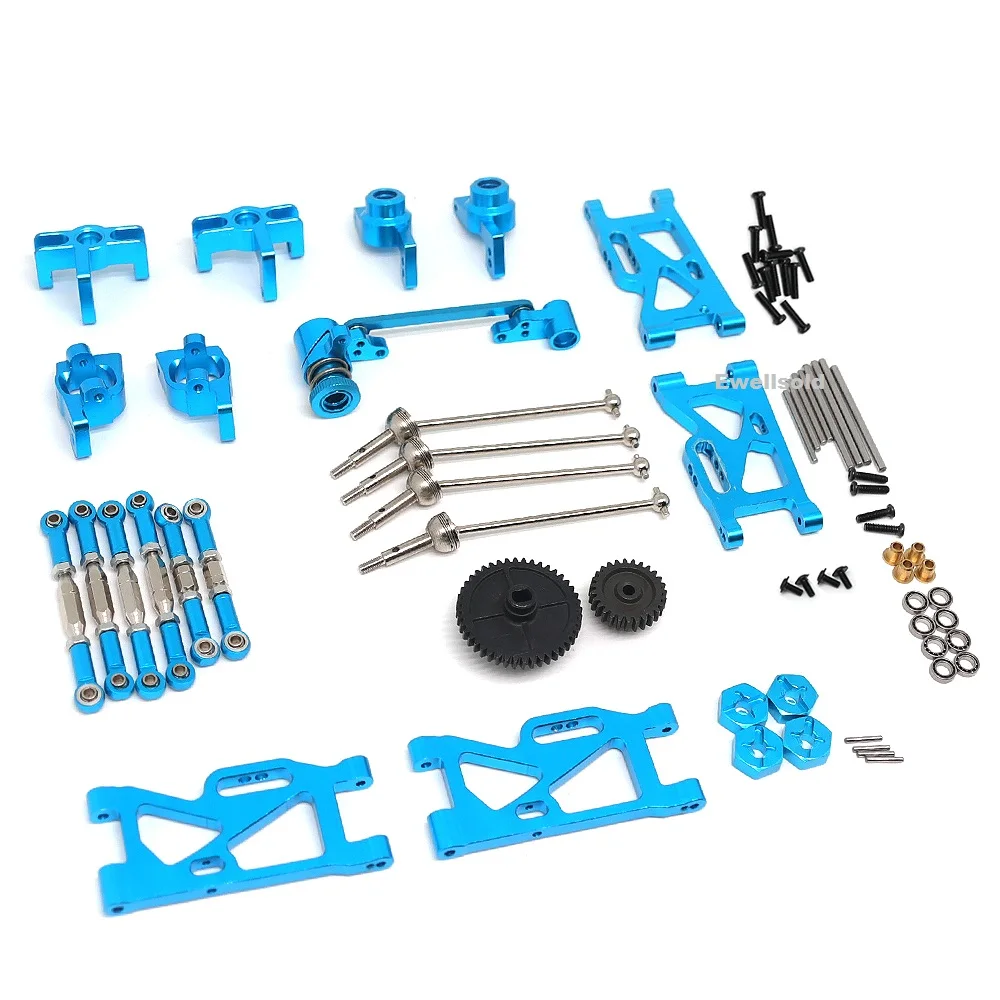 11 set WLtoys 144001 144002 124016 124019 124018 RC General Metal Upgrade Modification Accessories Vulnerable Modification Kit