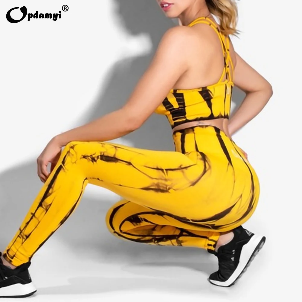 Upscale Seamless Women's Workout Sets 2 Piece Outfits High Waisted Ombre Butt Lifting Yoga Leggings and Sports Bra Gym Clothes