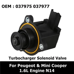 037975 037977 Turbocharger Solenoid Valve Blow Off Valve Adapter 11657566324 11657578683 For Mini Cooper 1.6L N14 Peugeot 3008
