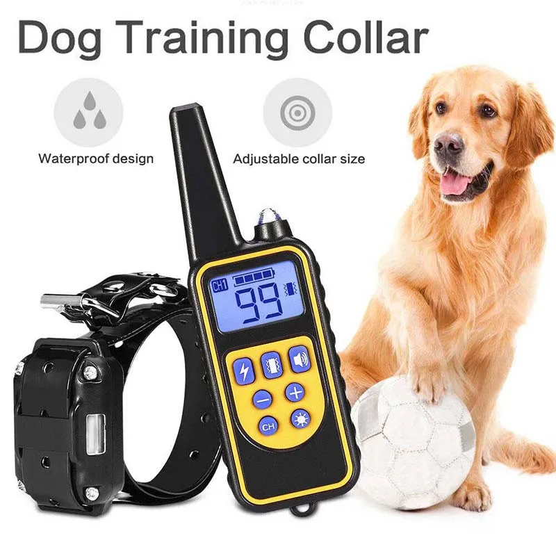 Hundehalsband, elektrisches Hundetrainingshalsband, wiederaufladbares LCD-Display für Haustier-Trainingshalsband aller Größen – Detail 2