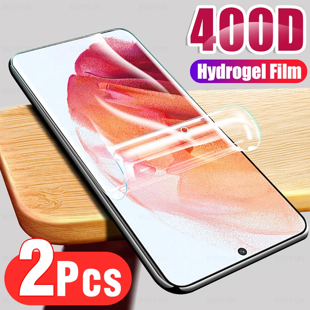 2Pcs Screen Protector Hydrogel Film For Samsung Galaxy S21 5G S21Ultra S21Plus Ultra Plus Protective Film On For 6.2