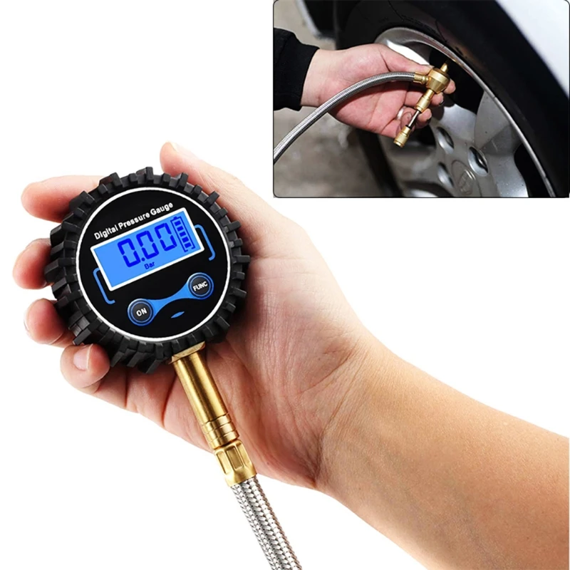 Rapid Tyre/Tire Deflator Car Tire Pressure Gauge Air Deflators Off-Road Vehicle 4-WD 4x4 Accessories w/ Pressure