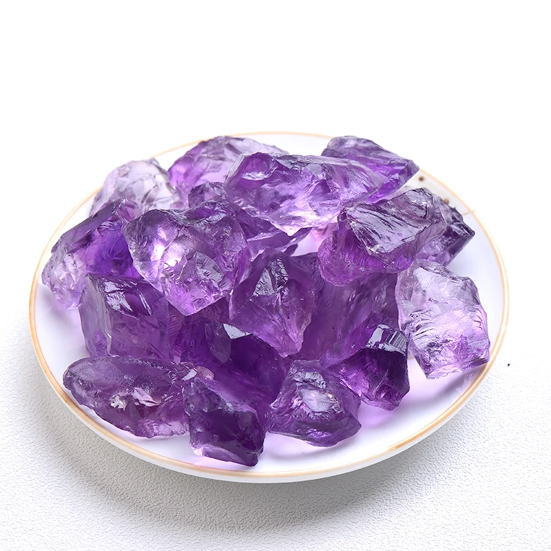 50g Natural Crystal Quartz Minerals Specimen Amethyst Irregular Shape Rough Rock Stone Reiki Healing Crystal Aquarium Home Decor