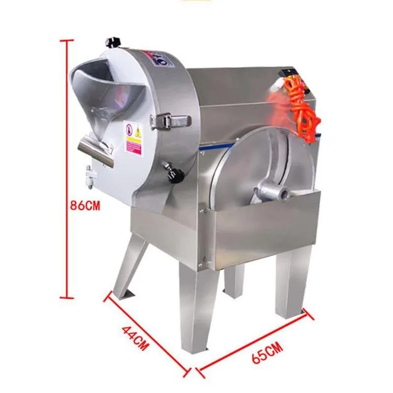 Restaurant Commercial Electric Vegetable Cucumber Carrot Onion Potato Chips Dicer Dicing Cutter Cutting Slice Slicing Machine