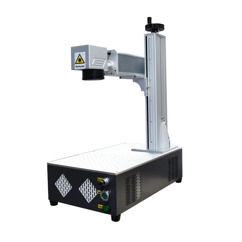 

Carbon Steel Deep Engraving Machine 50W Raycus Fiber Laser Source With Electric Z And Ezcad3