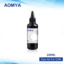 Aomya 100ml Black Refill Dye Ink For PGI 125 150 225 250 425 525 450 520 550 750 725 Compatible For CANON Inkjet Printer Ink