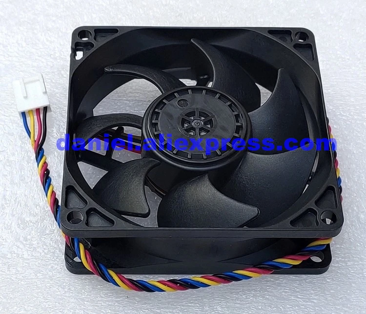 Original L80T12NS1A7-57 12V 0.38A 8025 4-wire hydraulic speed regulating fan