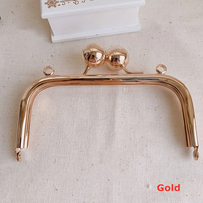 16cm Metal Purse Frame Big Ball Lock Bag Hook No Screw Chain Bag DIY Parts Handcraft Bag Hardware Accessories High Quality