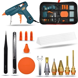 Hot melt Glue Gun 15 IN 1 Tool KIT silicone gun 50W/OFF/150W Switch For Crafts Repair DIY Use 11mm Glue Stick Pure copper nozzle