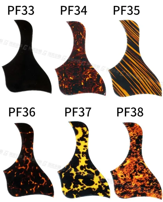 PYLON P19-P38 Acoustic Guitar Pickguard, High Quality Made in Japan, 20 Designs Available