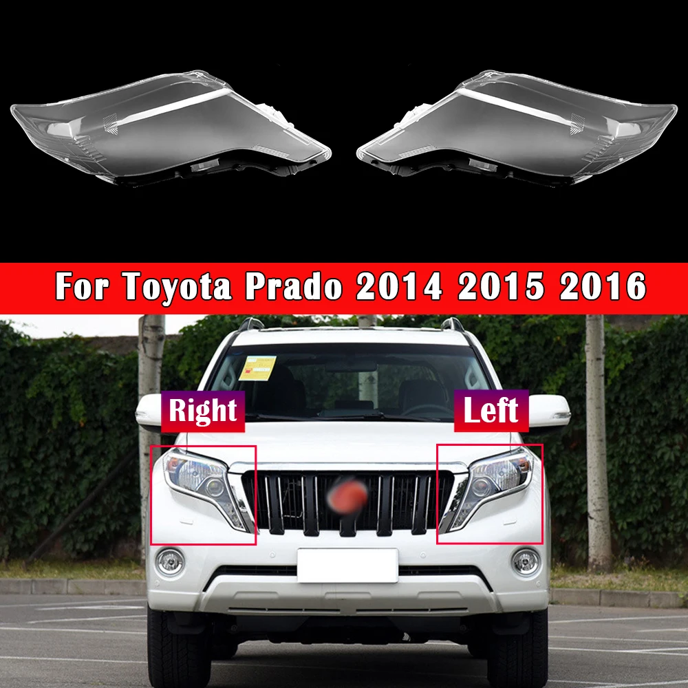 

Headlamp Cover Glass Lamp Shell Headlight Glass Lens Cover Transparent Lampshade Lampcover For Toyota Prado 2014 2015 2016