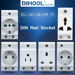 UK ADB AB FR IT standart modüler Din raylı priz 16A 25A 250V endüstriyel dağıtım kutusu AC30 elektrik prizleri adaptör konnektörü