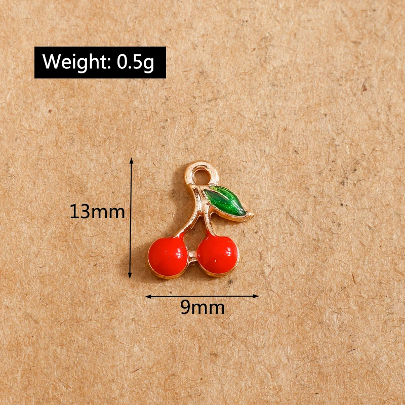 10 stücke Emaille Frucht Charms für Schmuck machen niedlichen Ananas Anhänger DIY Ohrring Halskette handgemachten Schmuck Ergebnisse – Detail 36