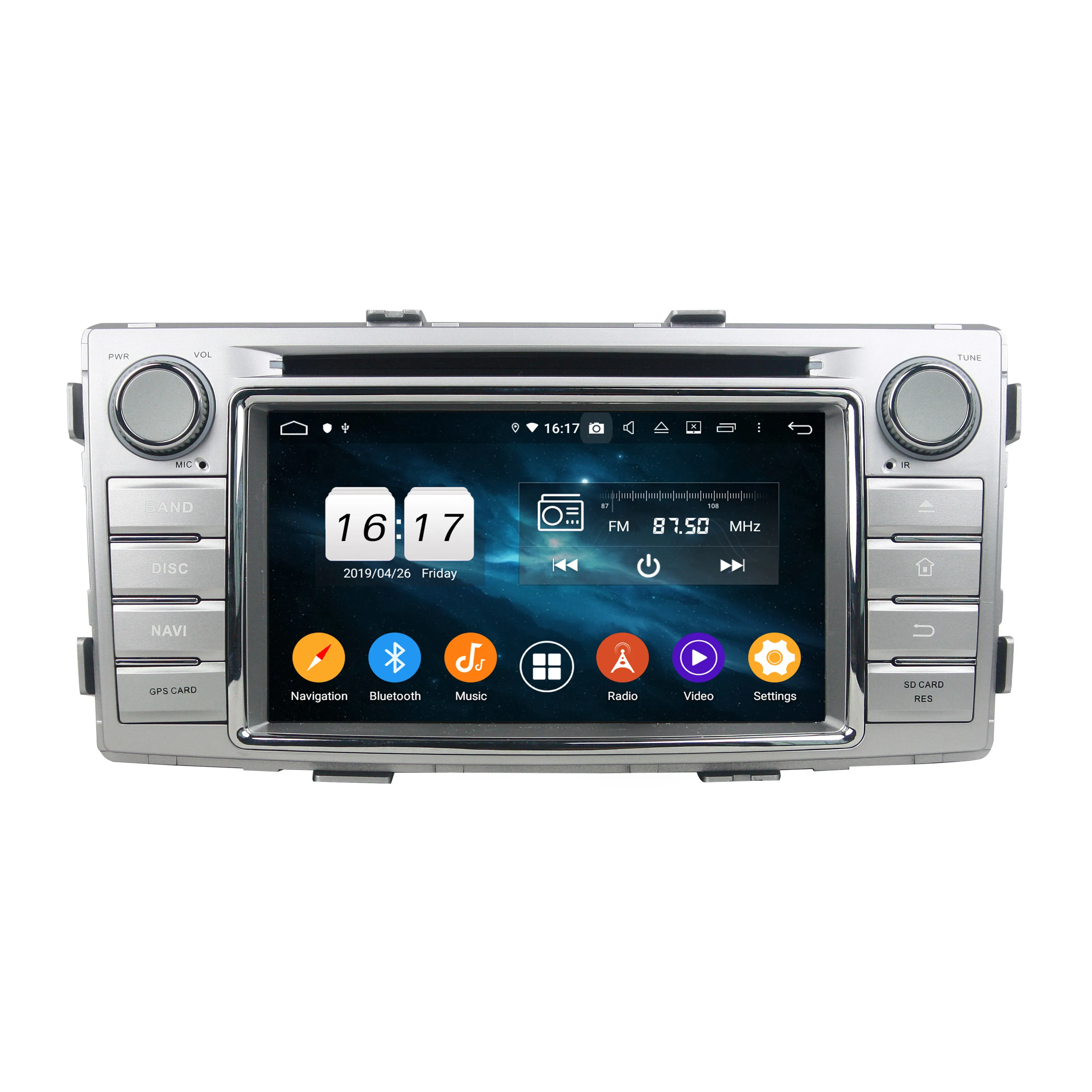 

6.2" Android 12 Car Multimedia Player 8 Core PX5 For Toyota Hilux 2012-2014 DVD Carplay Stereo 1 Din Audio Navigation Radio DSP