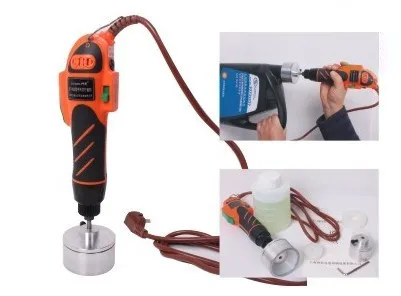 Big Torque handheld plastic bottle capping machine, screw capper for big cap size 10-50MM