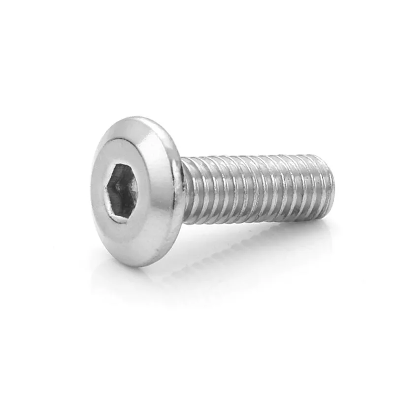 M2 M3 M4 M5 M6 M8 M10 304 Stainless Steel Large Flat Hex Hexagon Socket Head Allen Furniture Rivet Screw Connector Joint Bolt