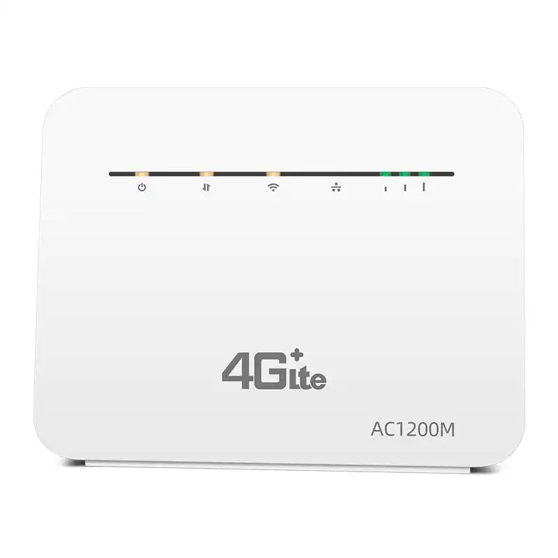 Roteador Wi-Fi doméstico sem fio, Roteador 4G, SIM, Cat6, 2.4G e 5G, FDD desbloqueado, TDD com porta RJ45, até 64 usuários WiFi