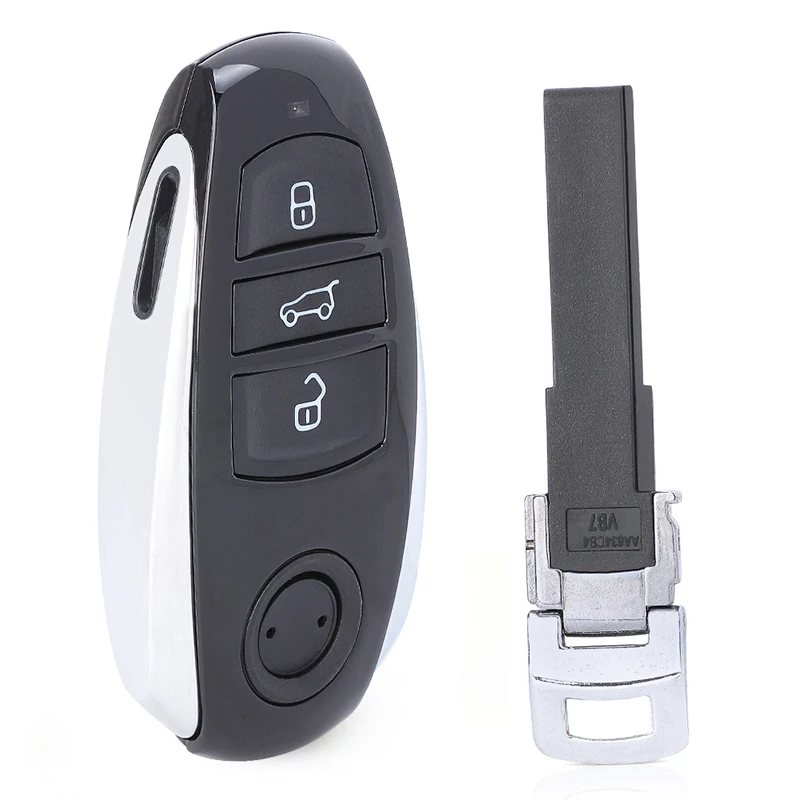 KEYECU 434MHz PCF7945AC Chip 3 Button Keyless-Go Smart Card Proximity Remote Key Fob for Volkswagen Touareg 2010-2018